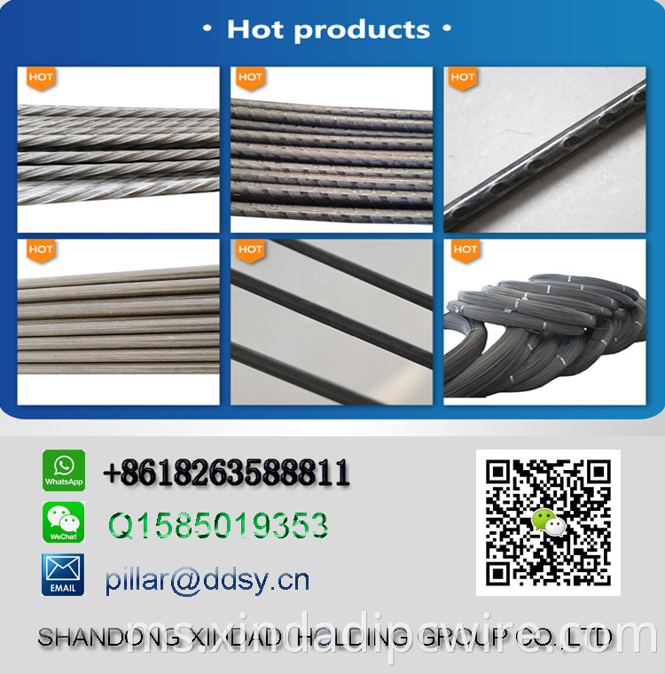 steel wire 8 mm 9 mm spiral surface